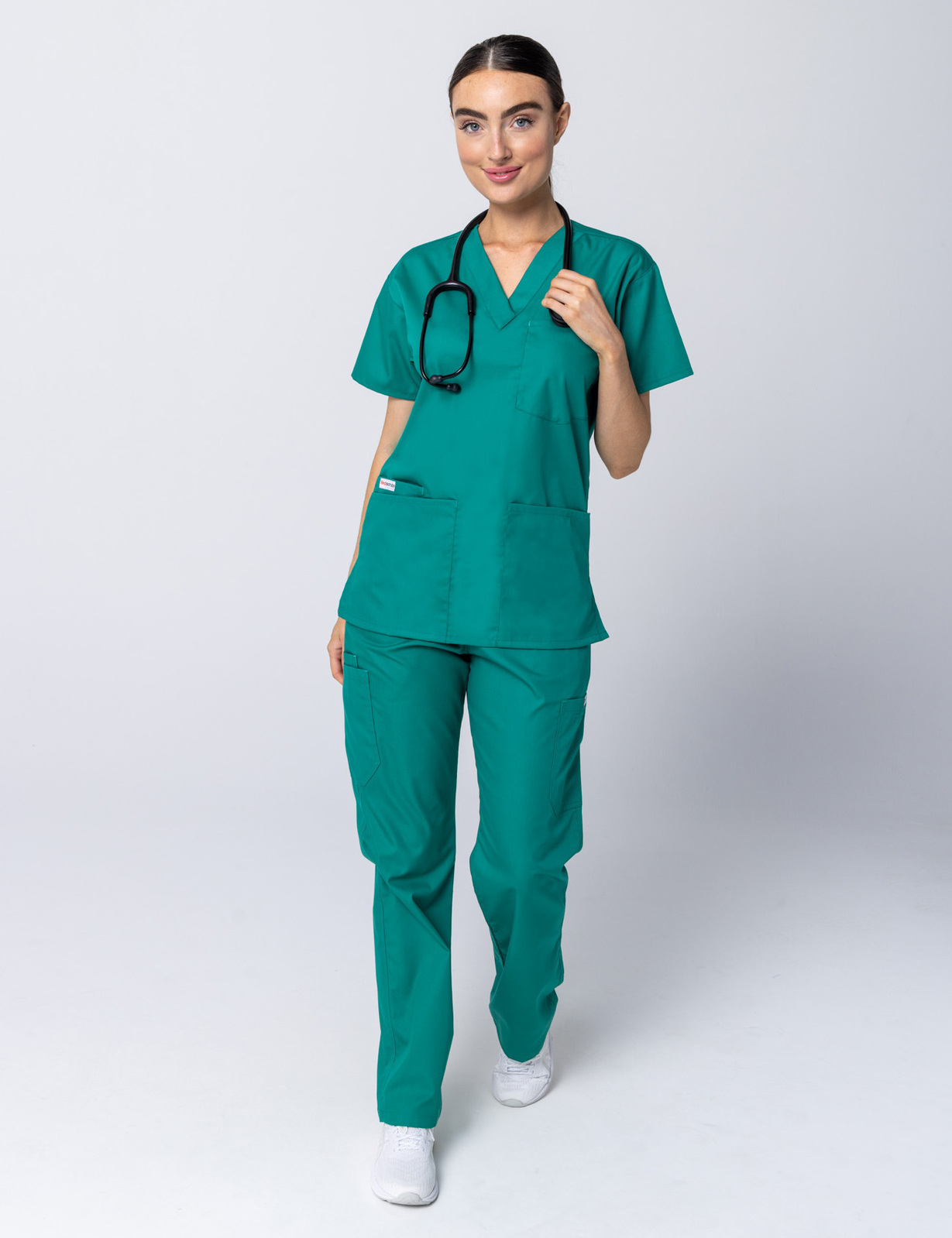 Women's 4 Pocket Scrub Top - Hunter - XX Small