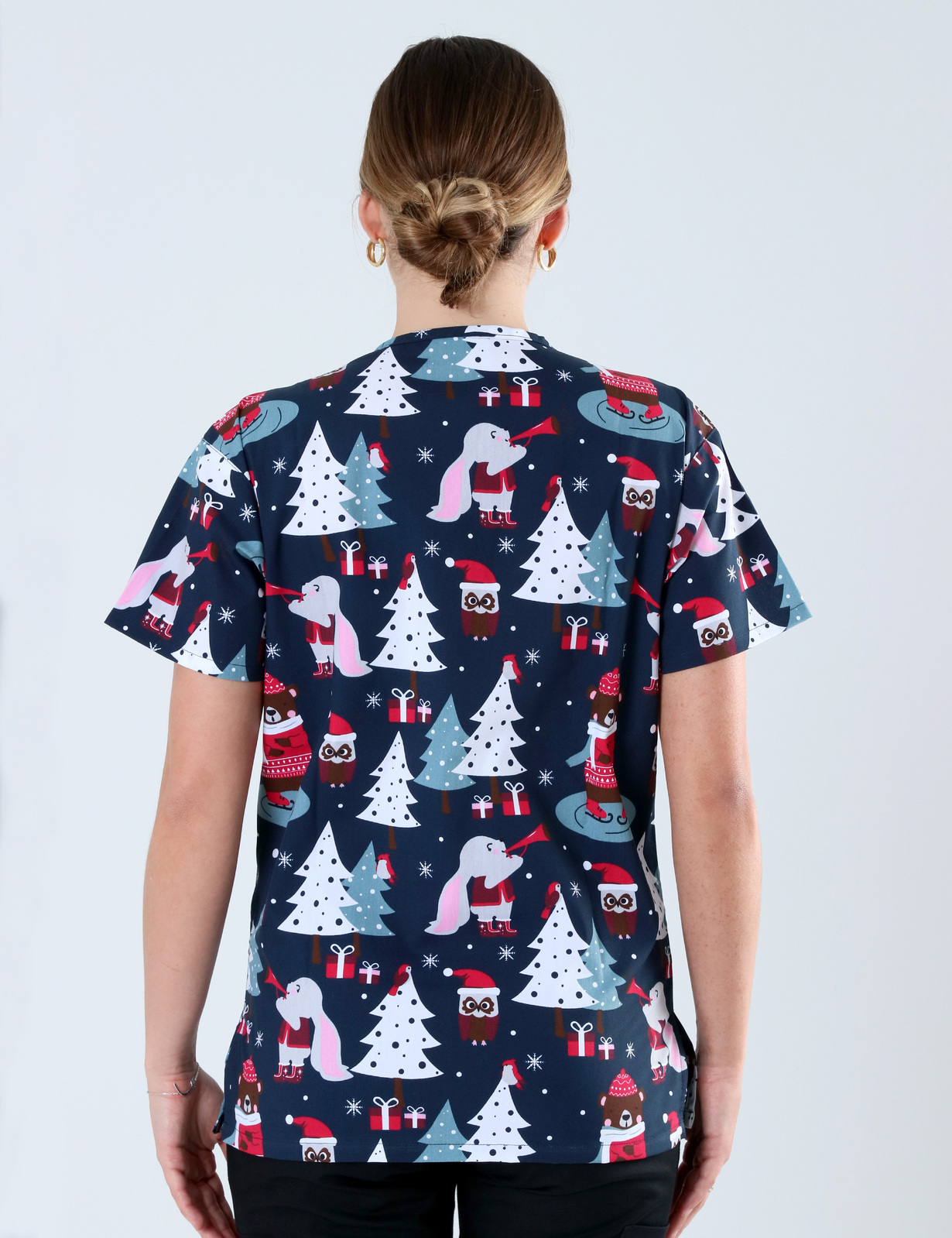 Beary Christmas Classic Scrub Top