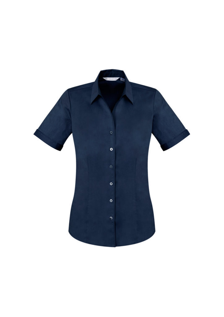 Ladies Monaco Short Sleeve Shirt (ink) (s770ls) - Wellpets