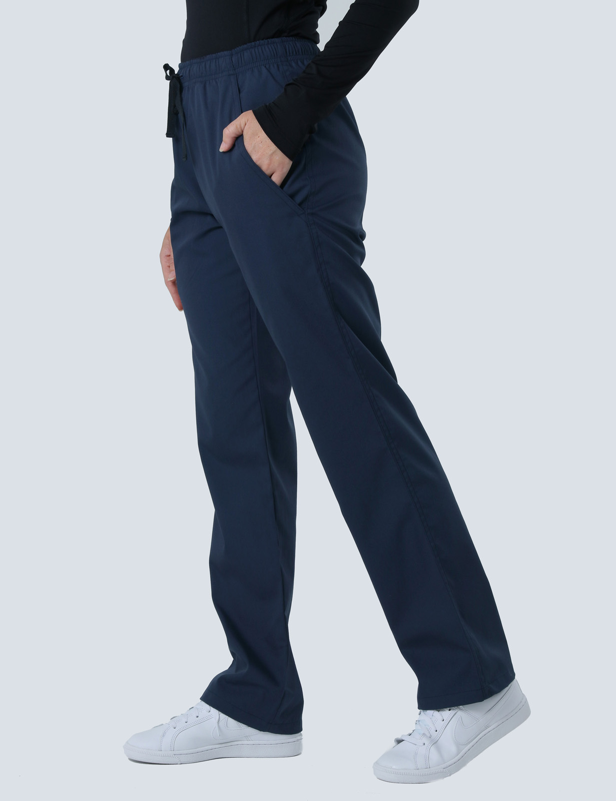 Women's Regular Cut Pants - Navy - XX Small