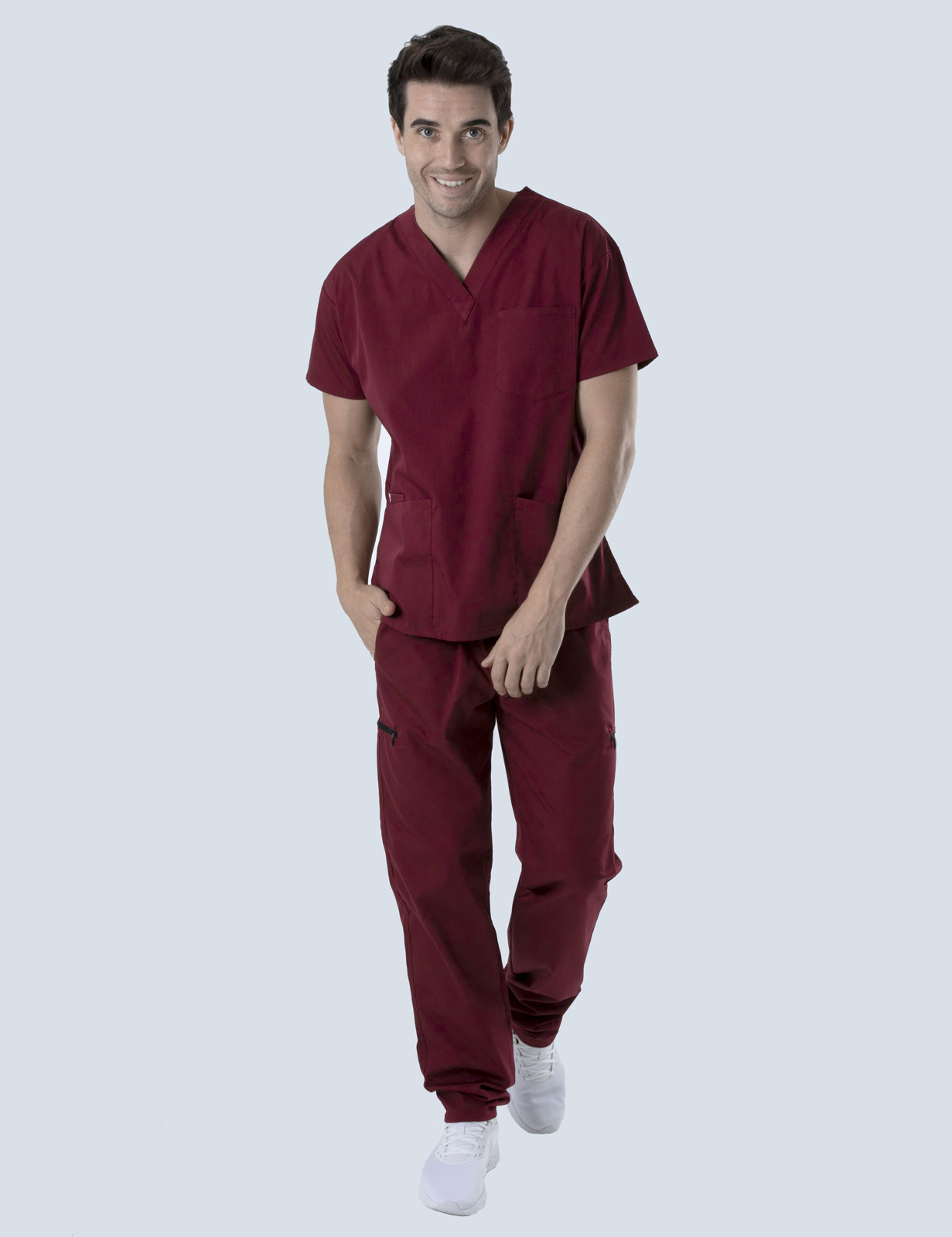 Men's Utility Pants - Burgundy - Small