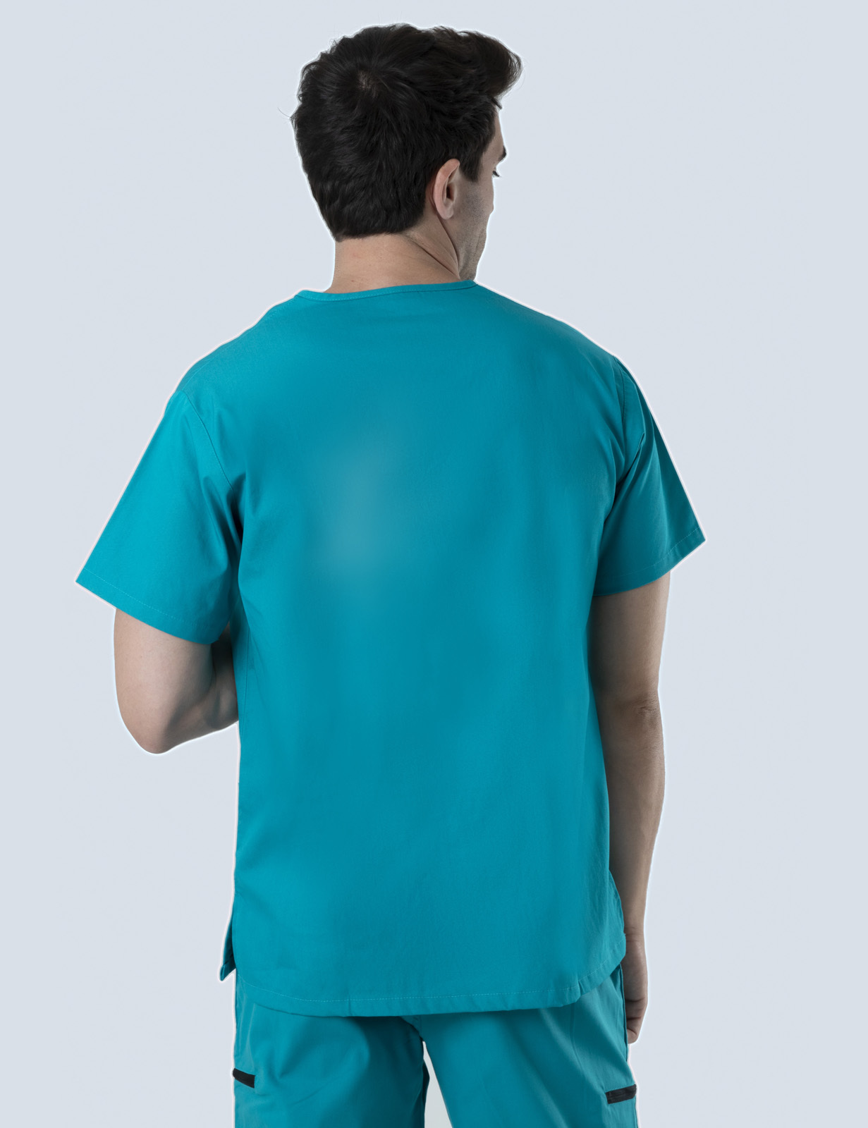 Men's Fit Solid Scrub Top - Teal - X Small