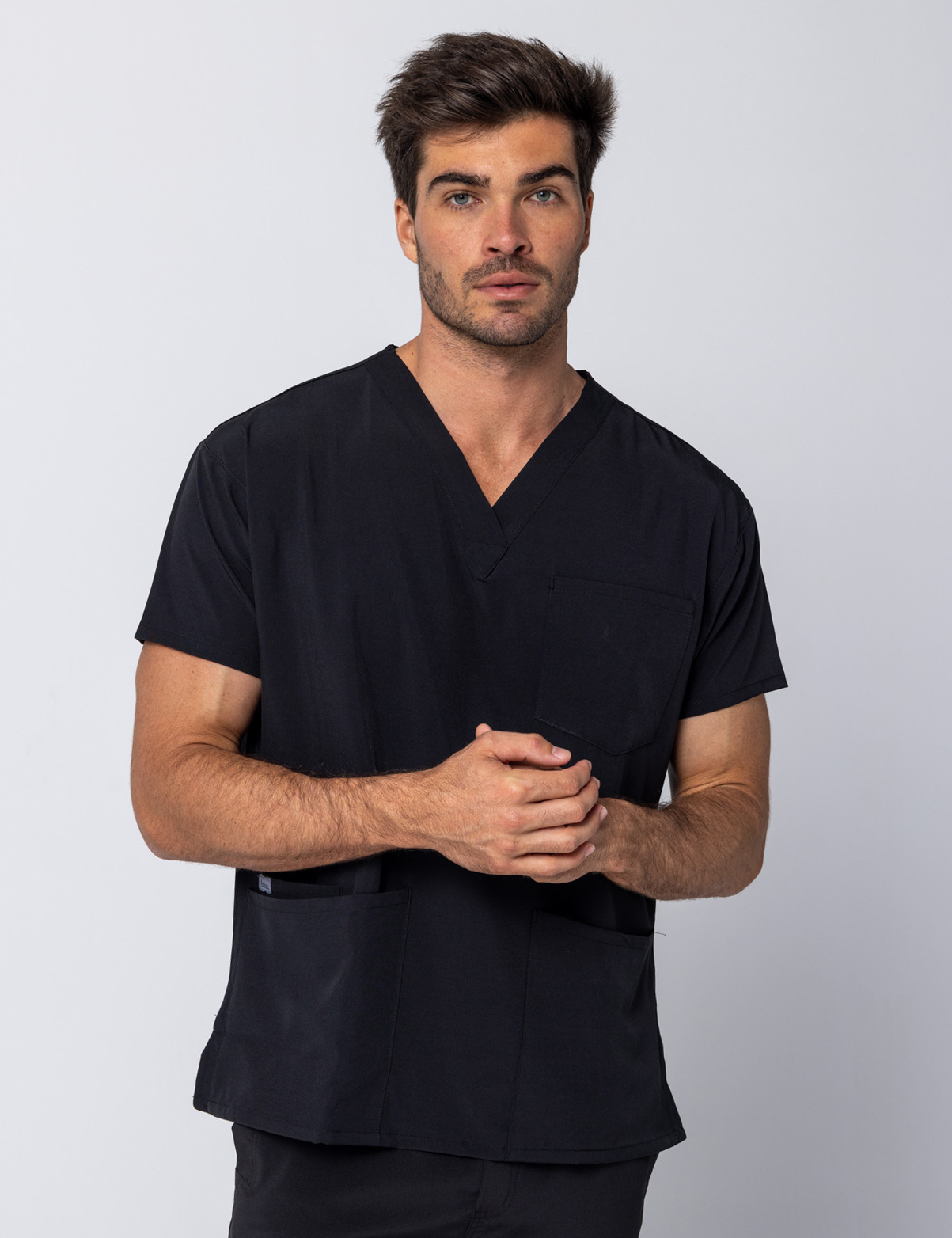 Tuxedo Black Men's Anon Scrub Set