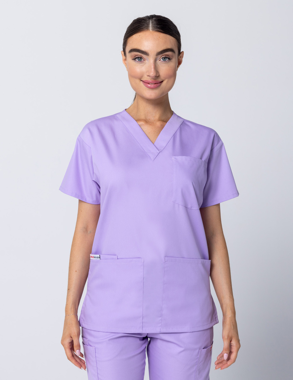 Lilac 7 pocket Unisex Scrub Set