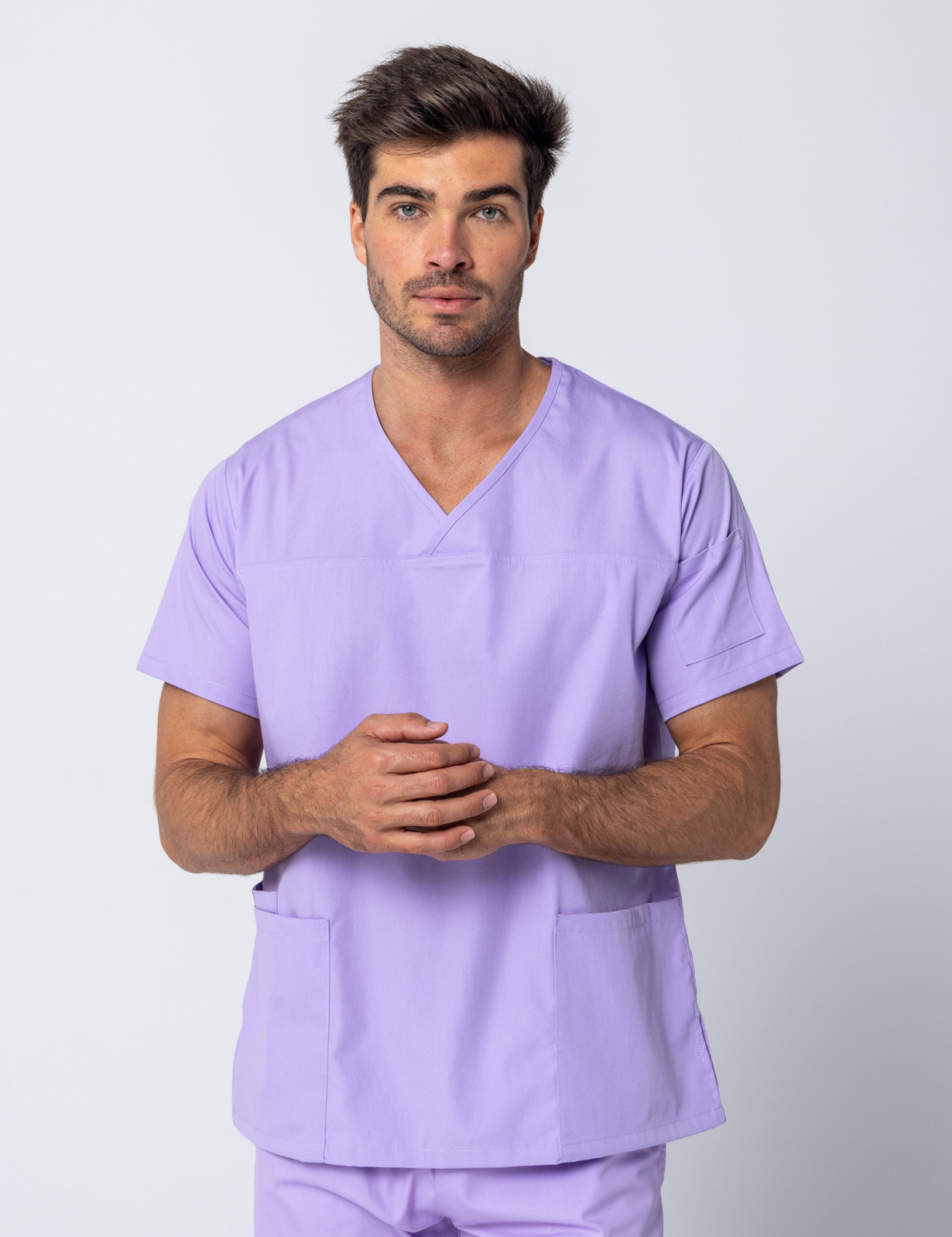 Lilac Men's Essentials Scrub Set