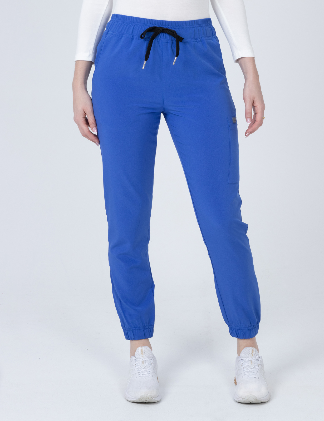 Electric Blue Women's Anon Jogger Scrub Set