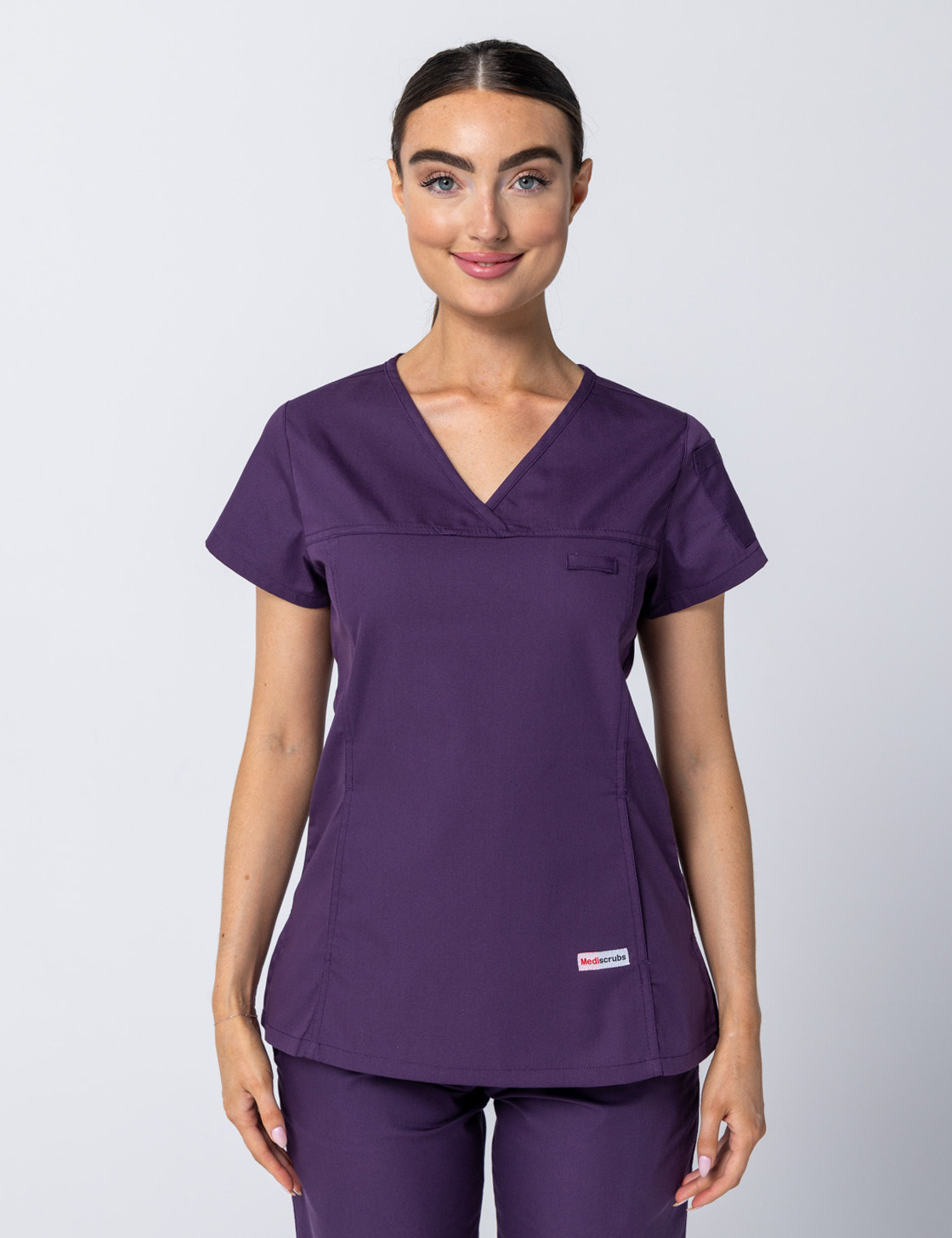 Aubergine Classic Women's Scrub Set