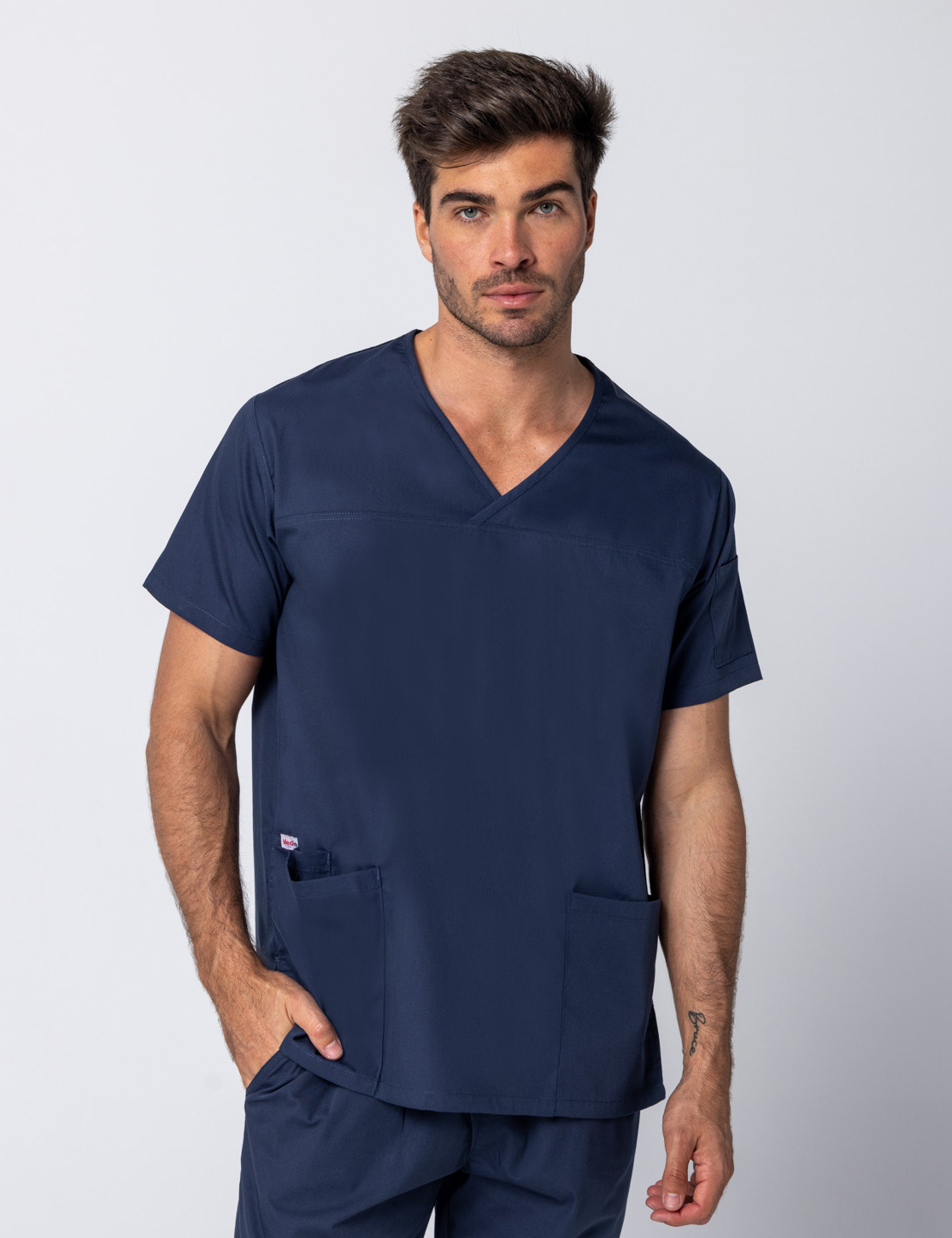 Navy Men's Fit Classic Scrub Set