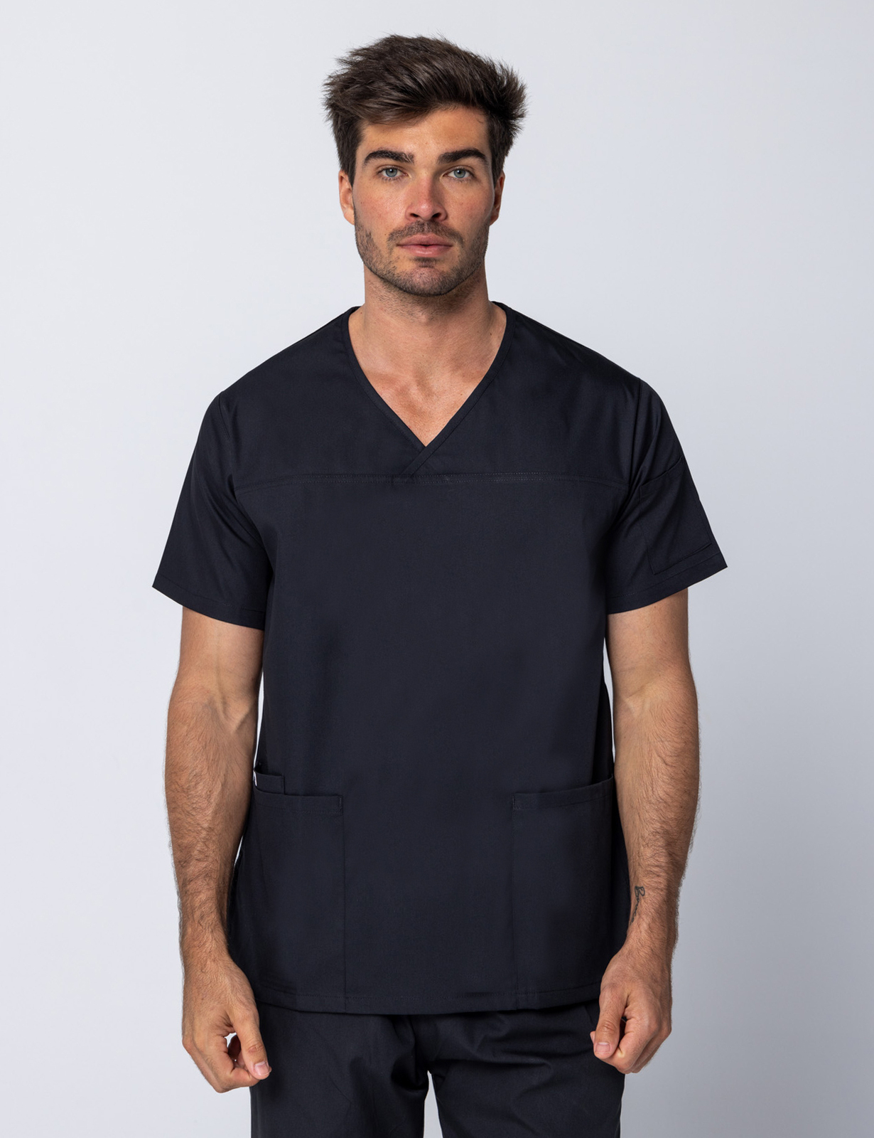 Black Men's Fit Classic Scrub Set