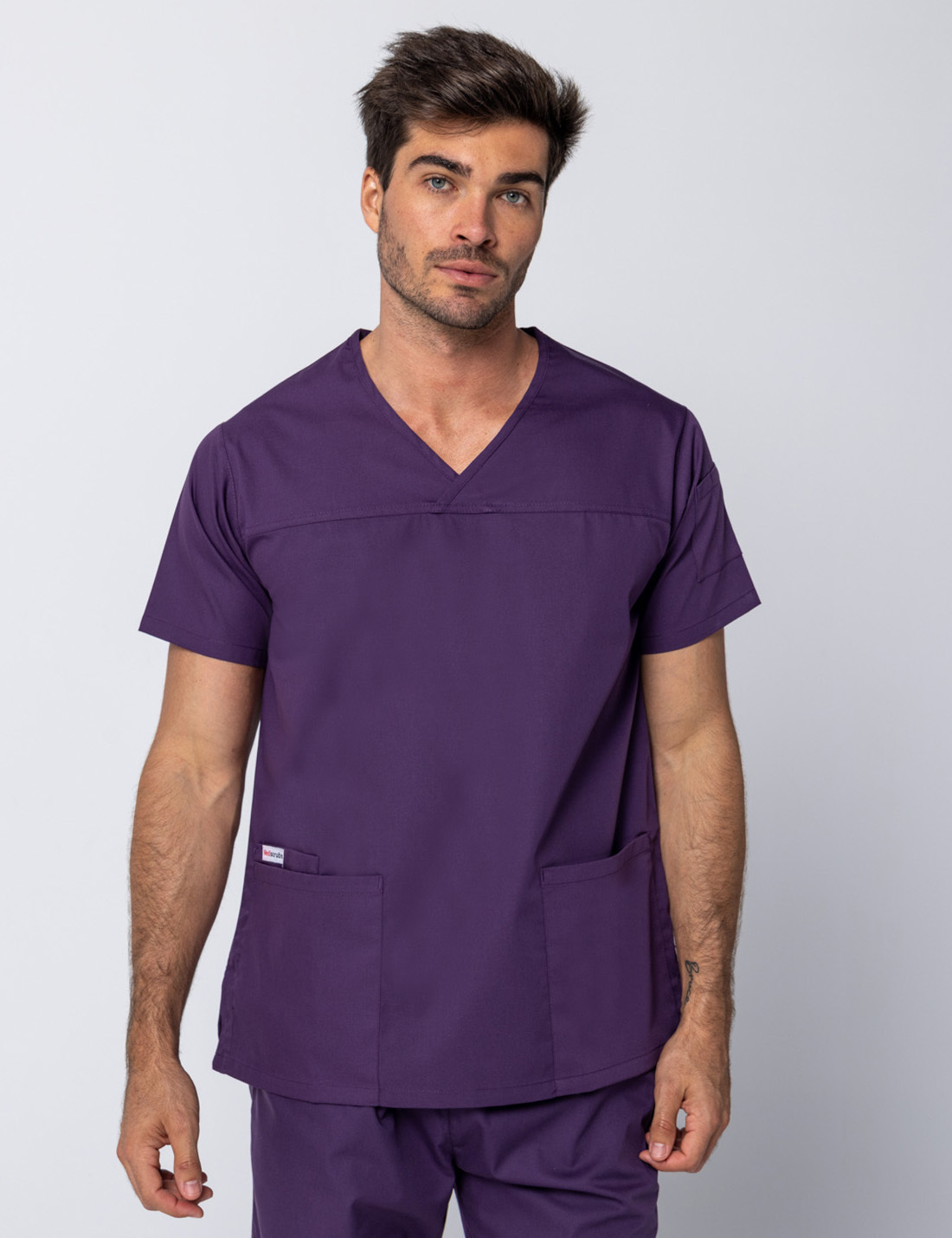 Aubergine Men's Fit Classic Scrub Set