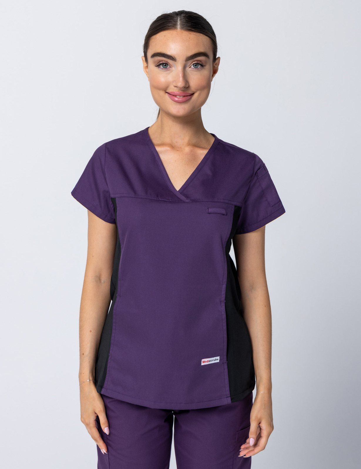 Aubergine Women's Comfort Plus Scrub Set