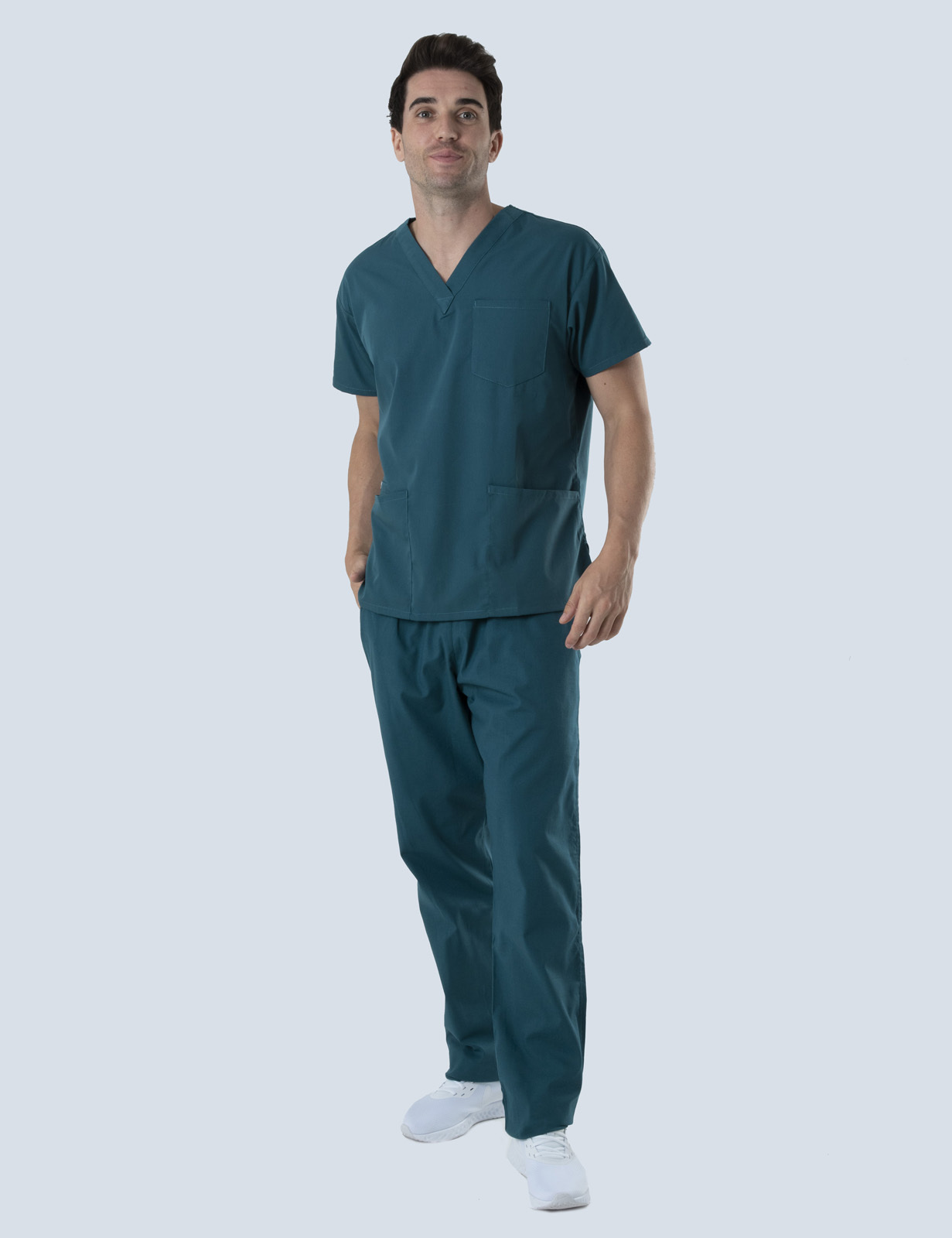 Ipswich Hospital Occupational Therapy-Allied Health Assistant Uniform Set  Bundle ( 4 Pocket Scrub Top And Cargo