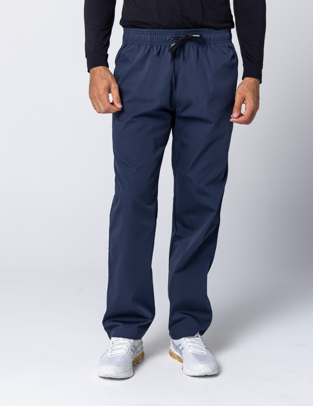 Men's Regular Cut Pants - Navy - Medium