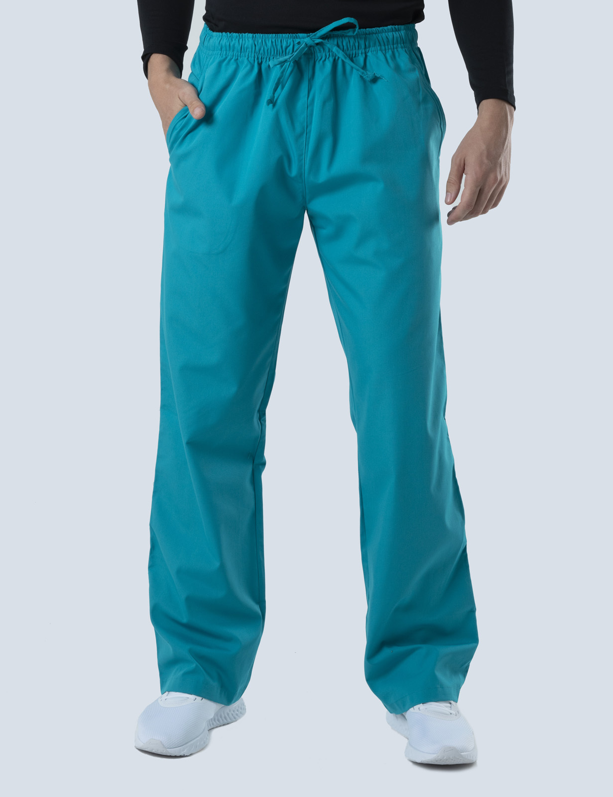 Men's Regular Cut Pants - Teal - X Small