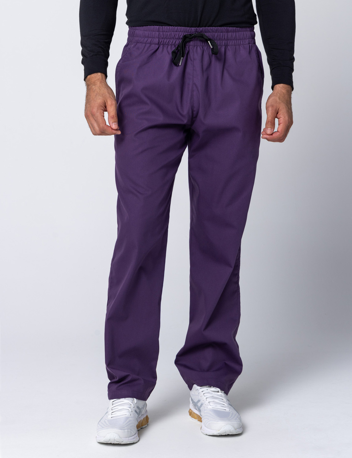 Men's Regular Cut Pants - Aubergine - Small