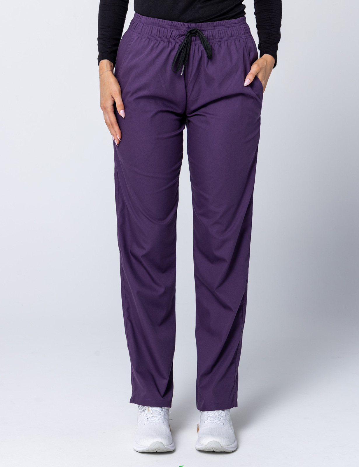 Women's Regular Cut Pants - Aubergine - Small