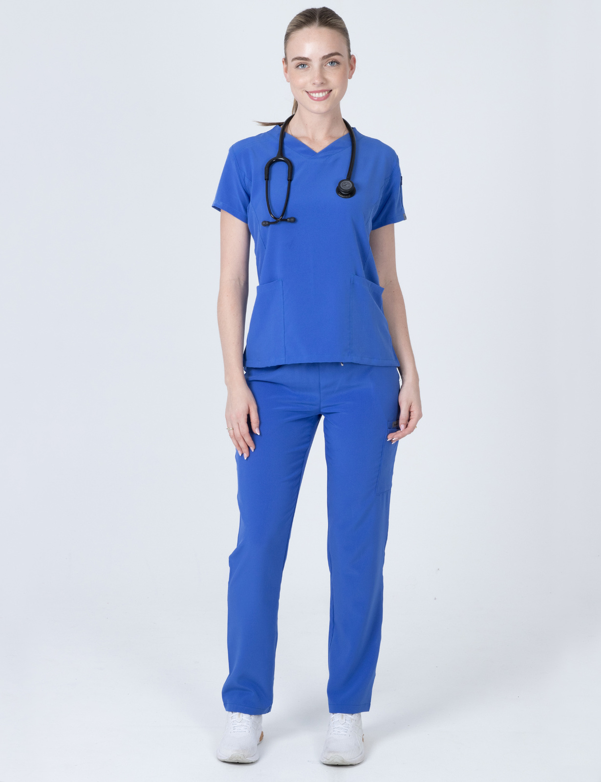 Anon Women's Scrub Pants (Whisper Collection) - Electric Blue