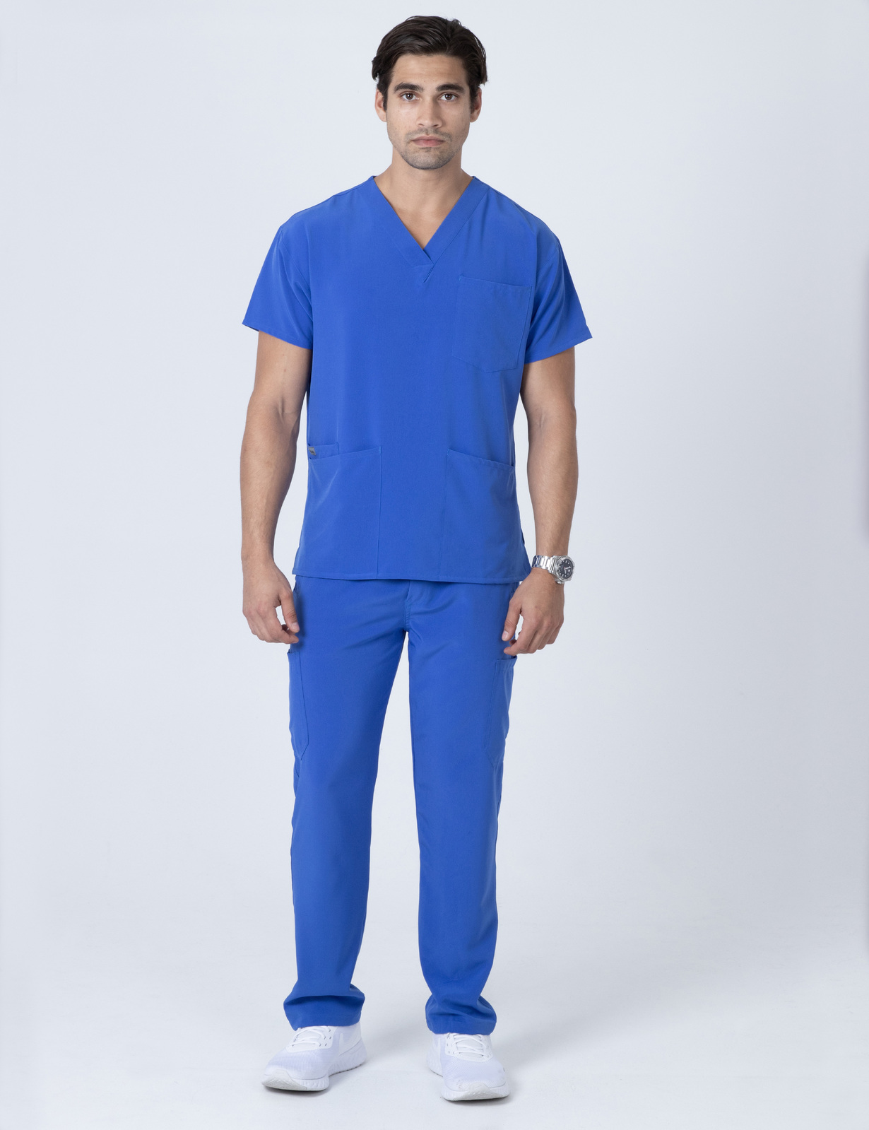 Electric Blue Men's Anon Scrub Set