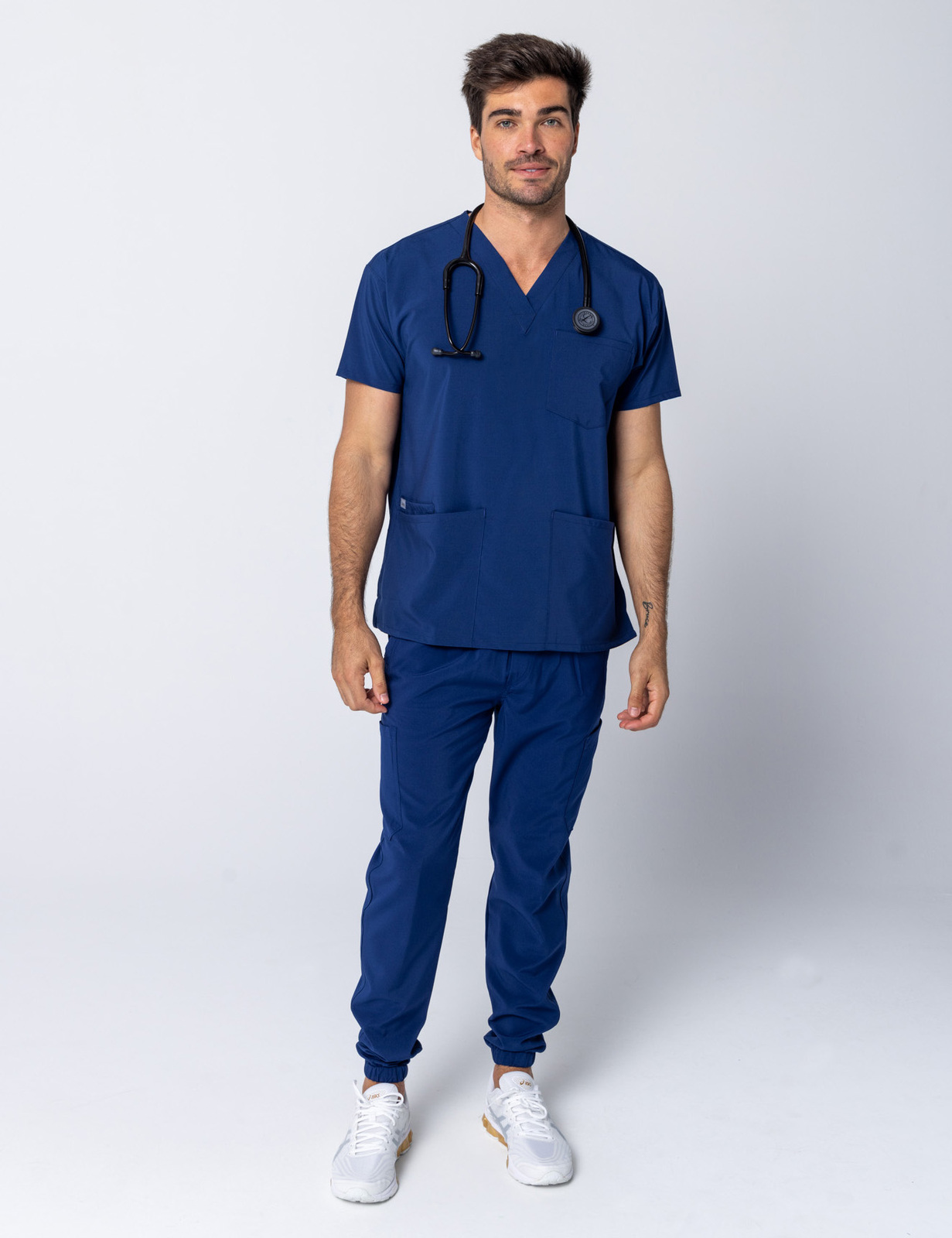 Midnight Blue Men's Anon Jogger Scrub Set