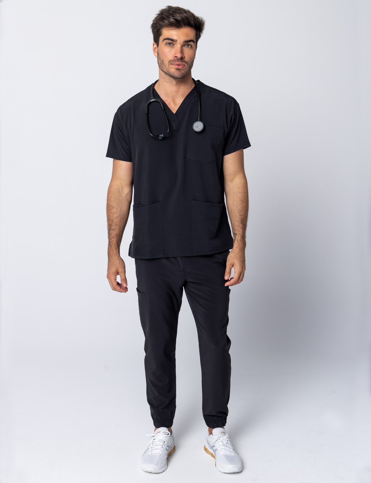 Tuxedo Black Men's Anon Jogger Scrub Set