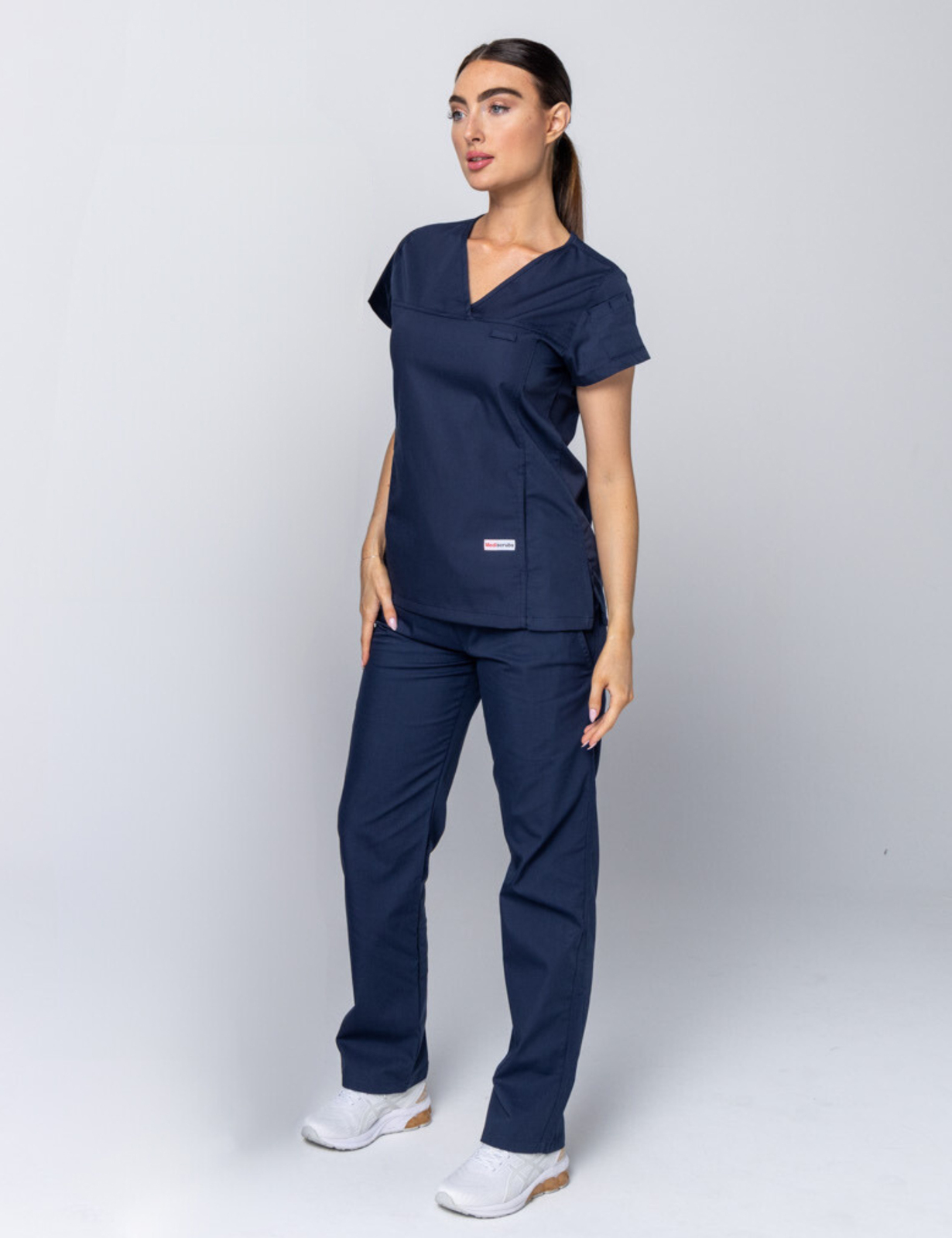 Navy Classic Women's Scrub Set