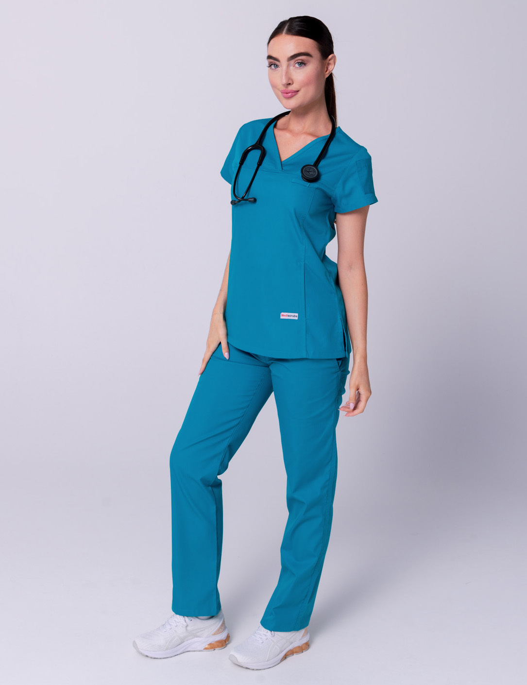 Teal Classic Women's Scrub Set