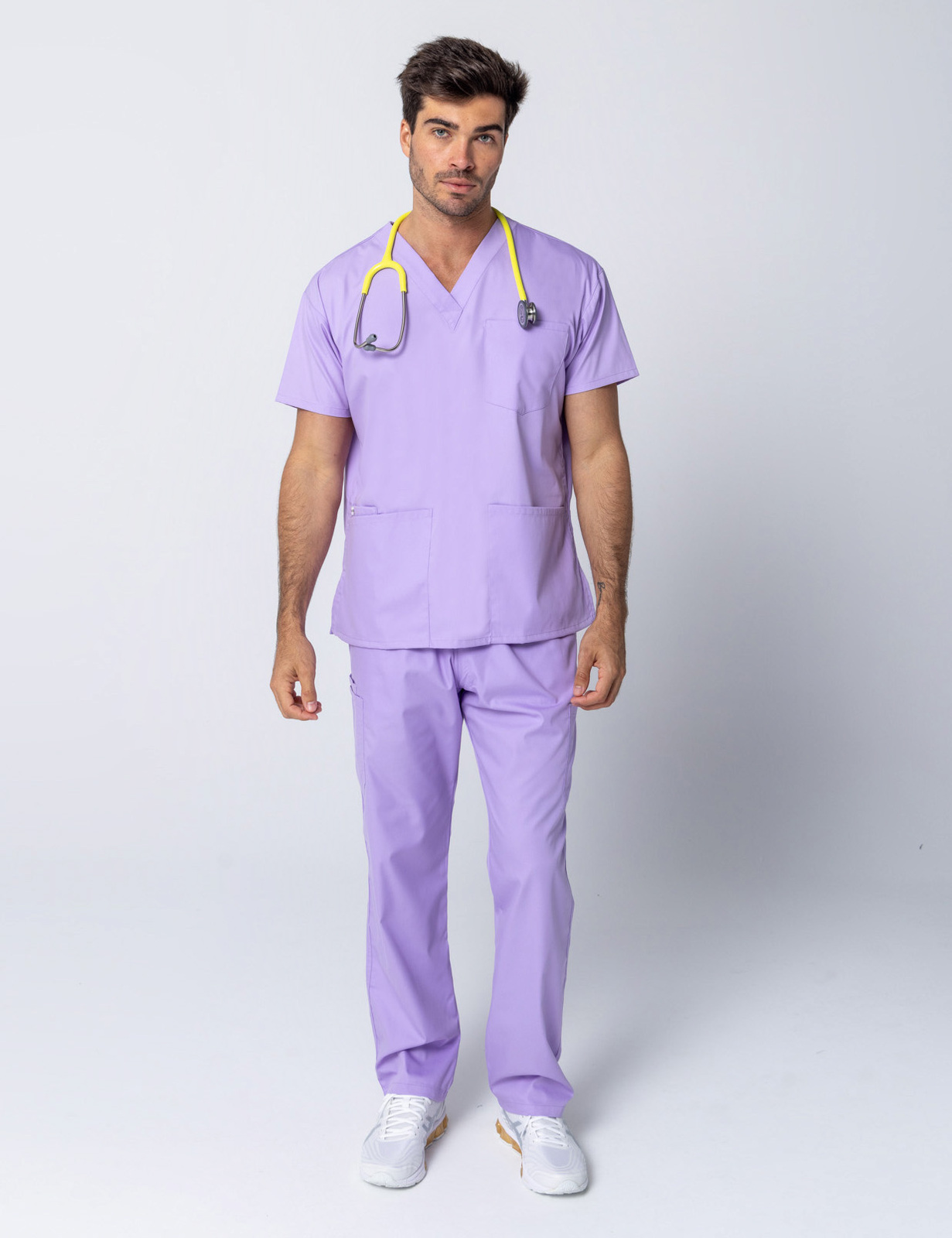 Lilac Men's Fit Classic Scrub Set