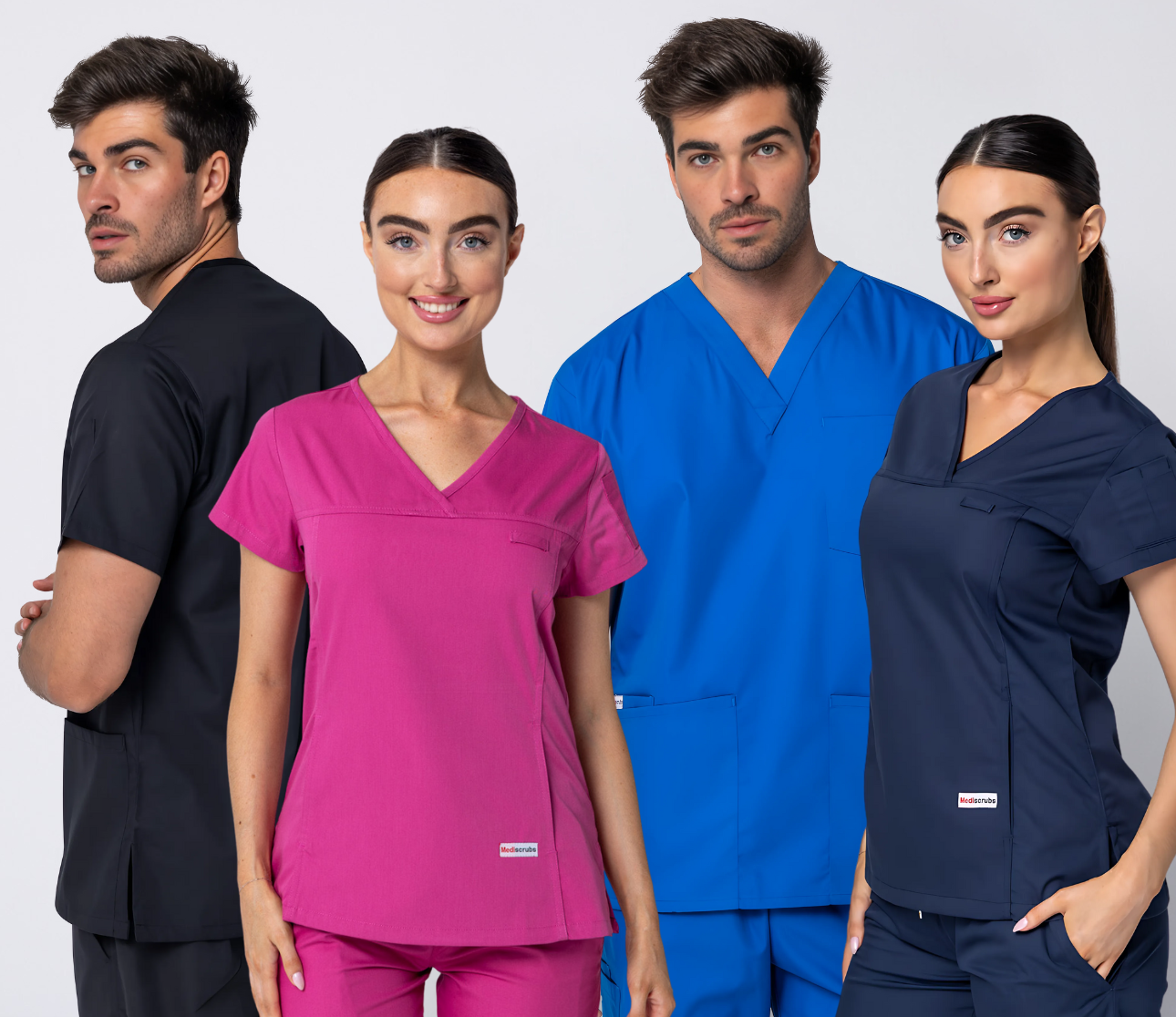 Our scrubs offer all-day comfort with a professional look, perfect for long shifts