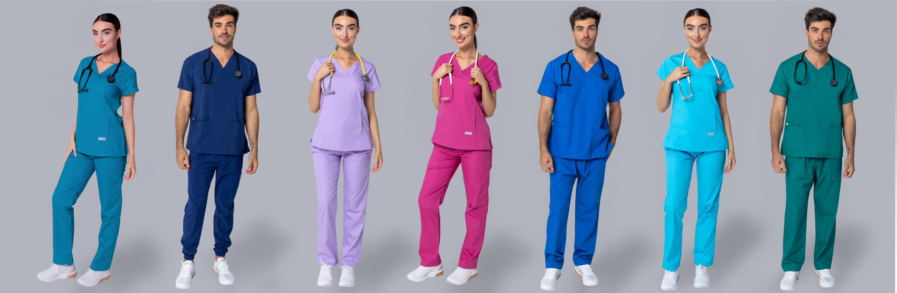 Our scrubs offer all-day comfort with a professional look, perfect for long shifts