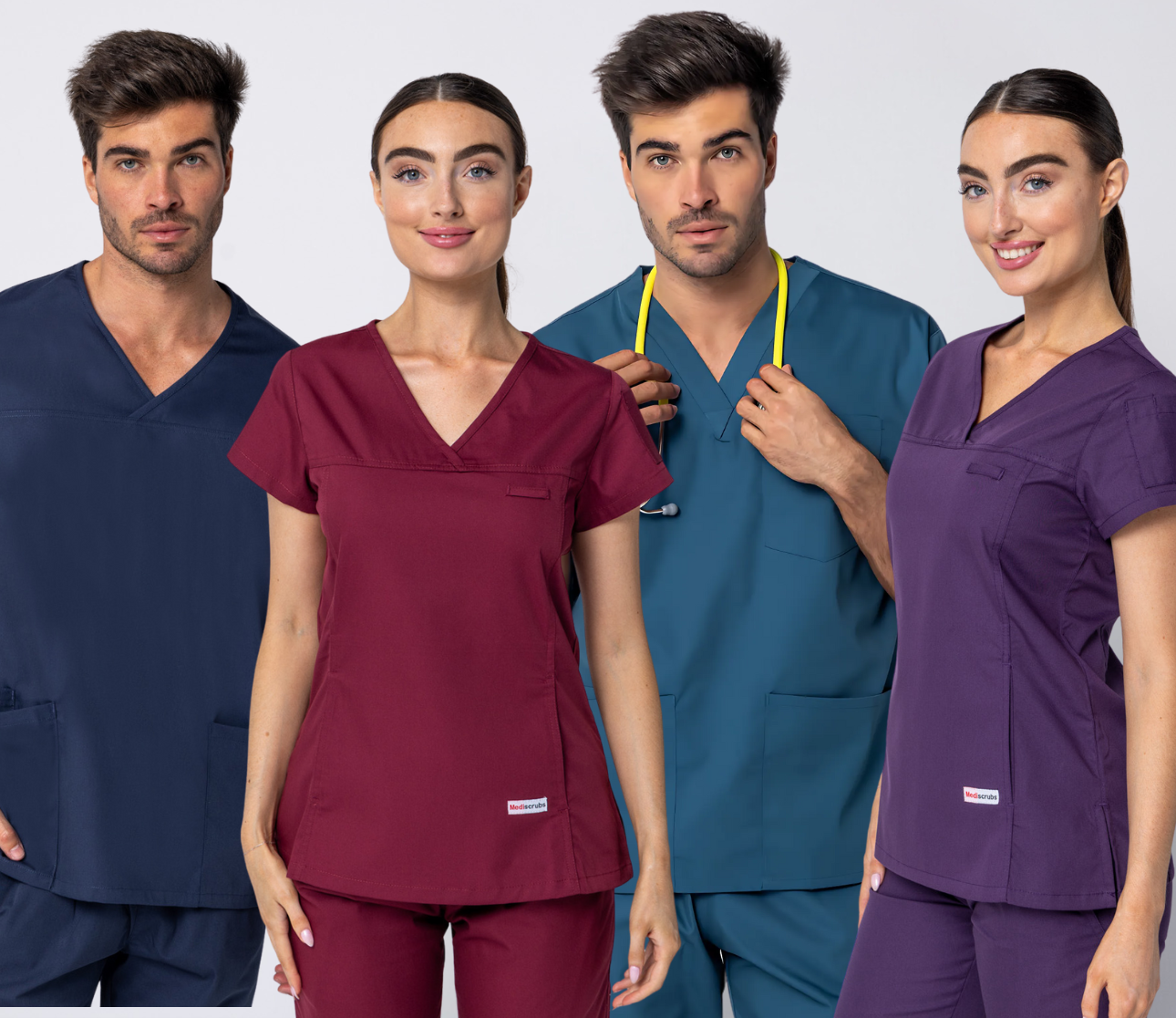 Our scrubs are made from high-quality, breathable fabric that ensures you stay comfortable all day.